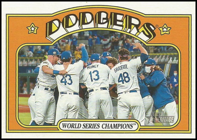 1 World Series Champions (Los Angeles Dodgers) TC, WS